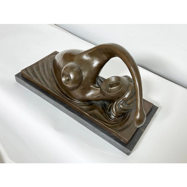 Bronze Art Deco Style Sculpture of a Nude Swimmer by Wayne Current For Sale - Image 4 of 8