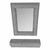 Postmodern Large Vintage Stone Mirror and Wall Console For Sale - Image 3 of 5