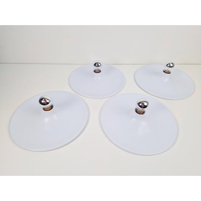 Vintage White UFO Disc Wall Lamps from Targetti Sankey, 1970s For Sale - Image 17 of 18