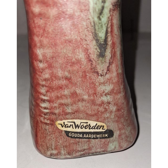 1970s Vintage Ceramic Vase from Van Woerden, Gouda, 1970s For Sale - Image 5 of 6