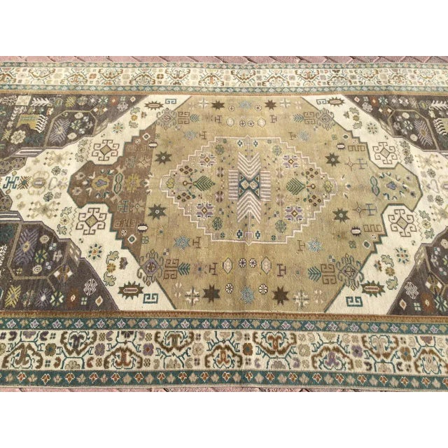 Handmade Turkish Area Rug - 67" X 120" For Sale - Image 4 of 11