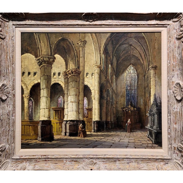 Adri Visser - Gothic St Mary's Church in Nottingham- Oil Painting For Sale - Image 11 of 11