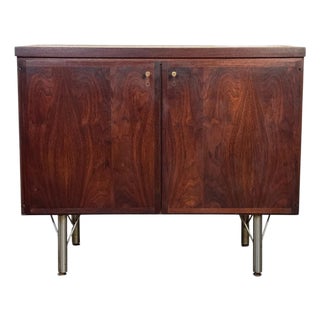 Mid-Century Modern Rosewood Two-Door Cabinet For Sale