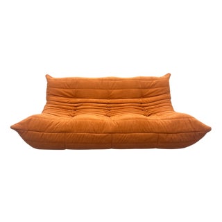 Orange Togo Three-Seater Sofa from Ligne Roset, 2013 For Sale