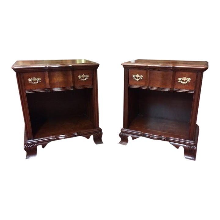 Vintage Kling Furniture Nightstands a Pair Chairish