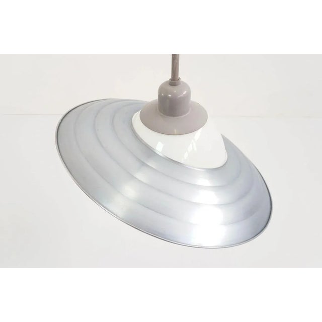 Bauhaus Large Bauhaus Pendant Lamp with Adjustable Aluminium Shade, 1920s For Sale - Image 3 of 7