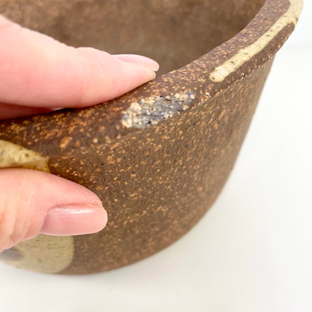 Vintage David Cressey Terra Major Stoneware Planter Bowl For Sale - Image 4 of 12