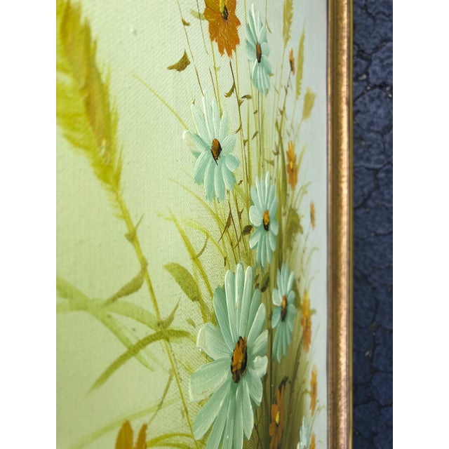 Late 20th Century Bouquet of Flowers Oil Painting For Sale In Cincinnati - Image 6 of 11