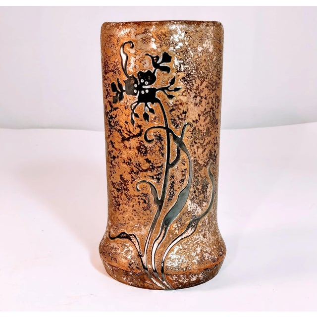 Vintage Heintz Art Metal Vase Sterling Over Bronze For Sale - Image 12 of 12