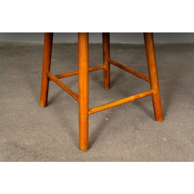 Vintage Stool in Cherrywood For Sale - Image 11 of 14