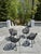 Contemporary Janus Et Cie Forest Black Aluminum Outdoor Dining Armchairs – 22 Available For Sale - Image 3 of 18