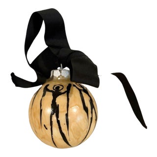 Collectors Original Artist’s 3.5” Round Christmas Ornament by Don Shearer, Signed & Dated 2005 For Sale