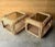 Large Braided Wicker Side Tables a Pair For Sale - Image 4 of 9
