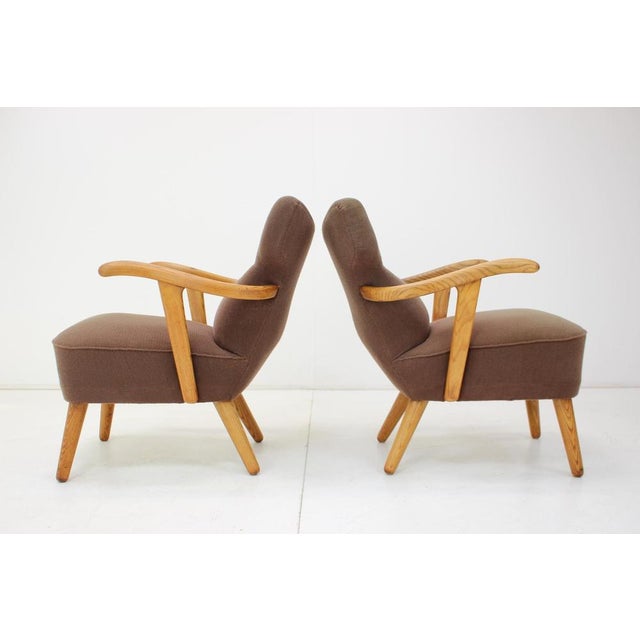 Oak Armchairs by Krasna Jizba, Czechoslovakia, 1940s, Set of 2 For Sale - Image 6 of 16