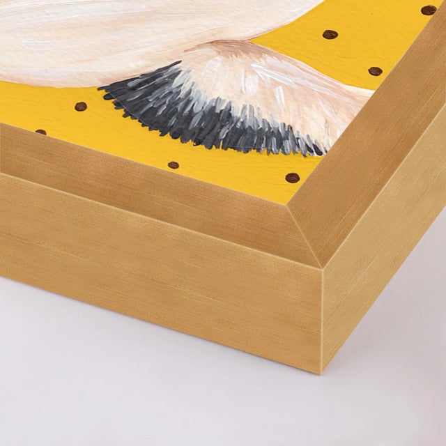 Contemporary Babette Cleo & Estelle Rouleau in Yellow by Willa Heart in Gold Frame, Large Art Print For Sale - Image 3 of 4