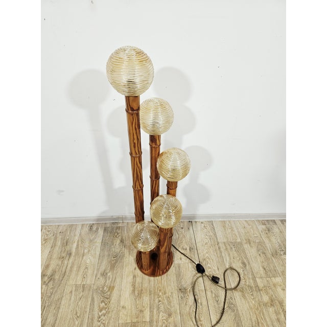 1960s Vintage Floor Lamp in Brass and Metal, 1960s For Sale - Image 5 of 18
