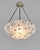 Art Deco French Art Deco Pendant Light by Maxonade 1930s - Floral Enameled Bowl Nickeled Bronze For Sale - Image 3 of 14