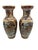 Gold Vintage Satsuma Style Hand-Painted Japanese Geisha & Garden Motif - A 3 Piece Set For Sale - Image 8 of 11