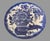 Late 19th Century Antique Blue & White Imari Porcelain 17.25" Floral Decorated Charger With Cat & Bees For Sale - Image 5 of 8