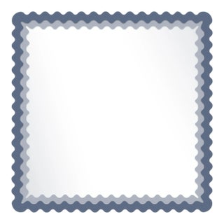 Fleur Home x Chairish Carnival Chaos Square Mirror in Distance, 30x30 For Sale