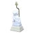Single White Bali Foo Dog Table Lamp For Sale