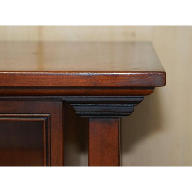 Hardwood Open Pillared Dwarf Library Bookcase from Harrods Kennedy London For Sale - Image 11 of 18