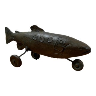 Circa 1989 Stephen Maxon "Taxi Trout", Signed + Titled For Sale