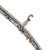 Modern Antique Art Deco 14k White Gold Old European Cut Diamond Sapphire Link Bracelet For Sale - Image 3 of 6
