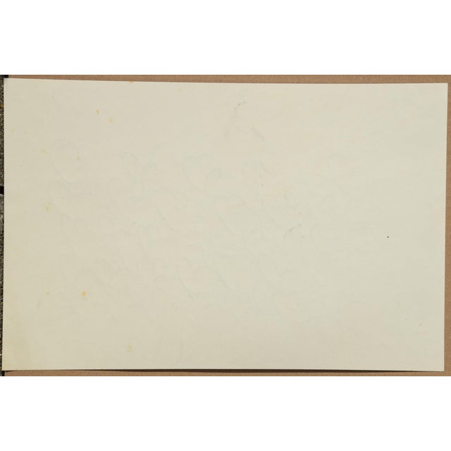 Sabine Ebel, Script Forms, Ciphers, 1960s, Ink on Cardboard For Sale - Image 7 of 8