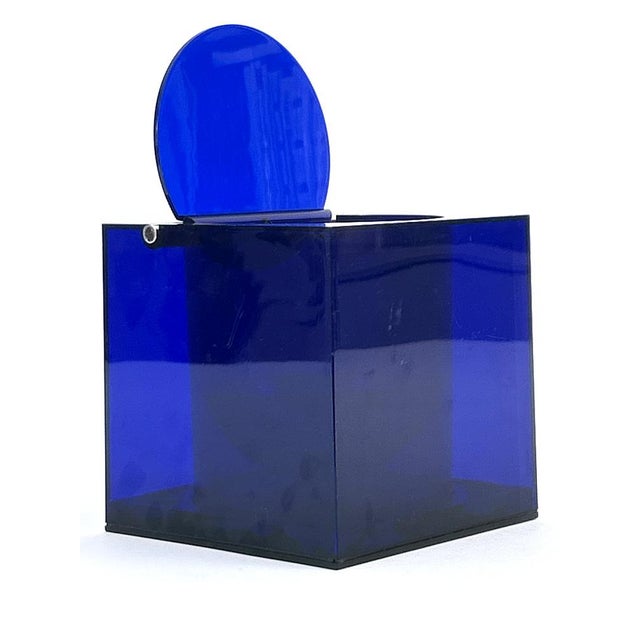 Blue Acrylic Ice Bucket by Studio O.P.I. for Cini & Nils, Italy, 1970s For Sale - Image 14 of 18