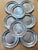 Mid 20th Century Mid-Century American Pewter Plates by Wilton - Set of 8 For Sale - Image 5 of 5