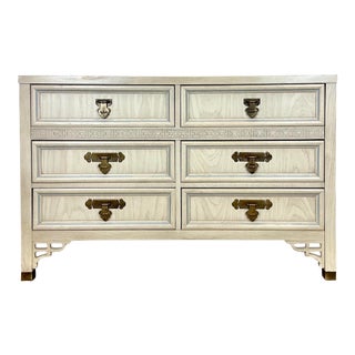 Mid Century Chinoiserie Modern Shangri-La 6-Drawer Dresser / Chest by Dixie For Sale