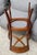 1950s Antique Rustic Office Chair in Cherrywood and Fabric, 1950s For Sale - Image 5 of 18