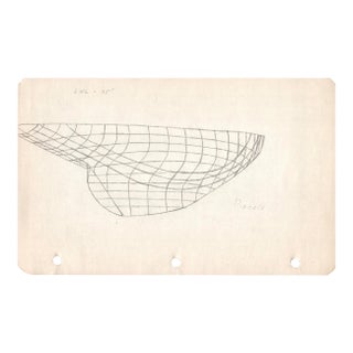1940s Maine Marine Architectural Drawing on Paper For Sale