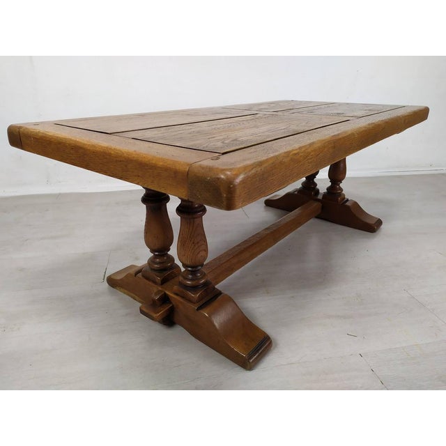 Wood Oak Monastery Coffee Table, 1970s For Sale - Image 7 of 16