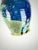 Vintage Studio Pottery Vase - Turquoise & Cobalt Glazed Stoneware - MCM Style For Sale In Atlanta - Image 6 of 8
