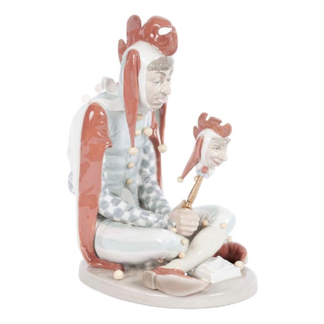 Norman Rockwell Court Jester Statue by Lladró Porcelain, Ltd 1234/5000 For Sale