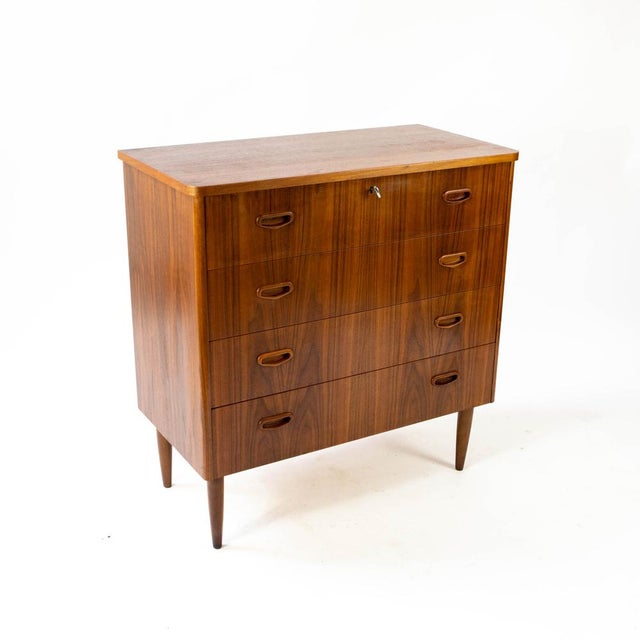 Wood Teak Chest of Drawers from SMI Svensk Möbelindustri, 1950s For Sale - Image 7 of 15