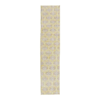 Vintage Canary Yellow Turkish Runner - 2'1" x 9'2" For Sale