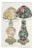 Unknown, Porcelain Lamps, Ink and Watercolor, 1880s For Sale