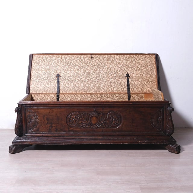 A beautiful antique walnut chest, Time and wear have given this piece a beautiful, original and charming patina. The...