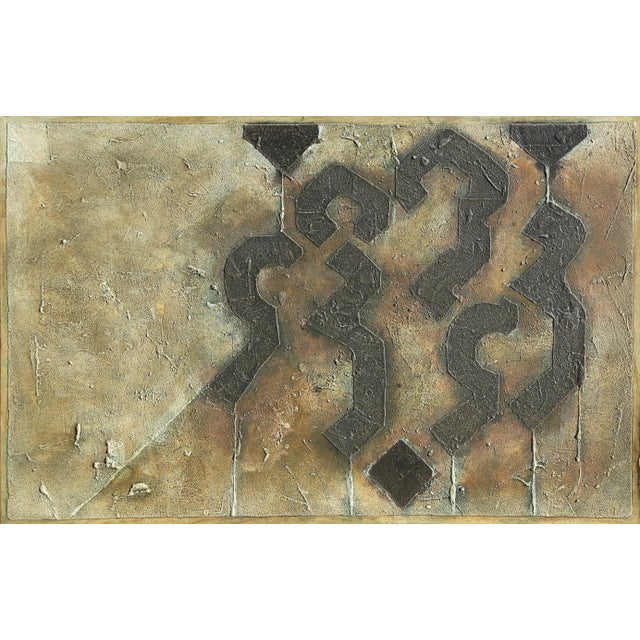 Untitled, Lou Fink Oil & Sand on Canvas Painting For Sale In New York - Image 6 of 6