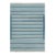 Rug & Kilim’s Contemporary Dhurrie Rug in Blue and White Stripes For Sale