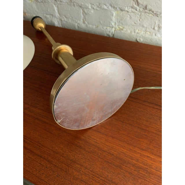 1980s 1980s Small Brass Telescoping Table Lamp For Sale - Image 5 of 7