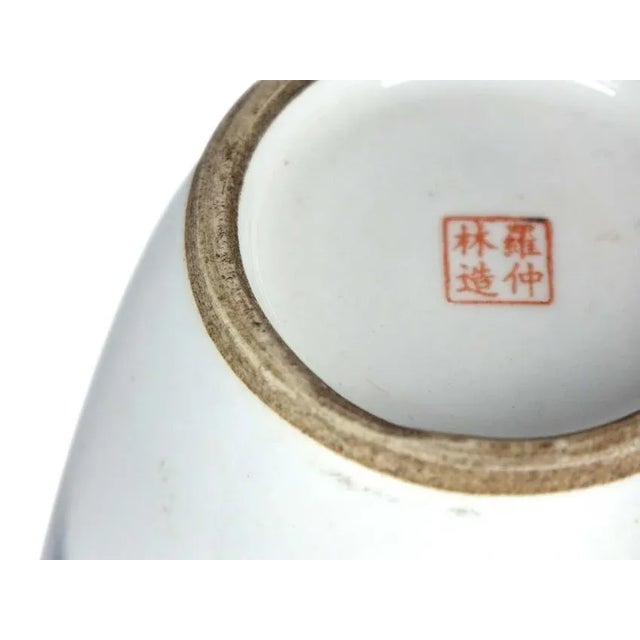 Antique Chinese Porcelain Vases - a Pair For Sale - Image 6 of 7