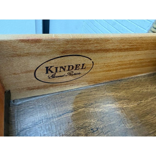 Brown Late 20th Century Kindel Louis XVI French Regency Style Belvedere Dresser With Tambour For Sale - Image 8 of 18