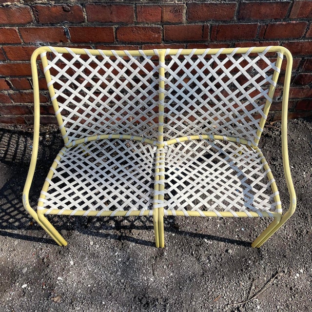 Mid Century Modern Brown Jordan Metal Outdoor Patio Loveseat Chairish