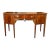 English George III Sheraton Mahogany Bowfront Sideboard With Fan Marquetry, Circa 1790–1810 For Sale