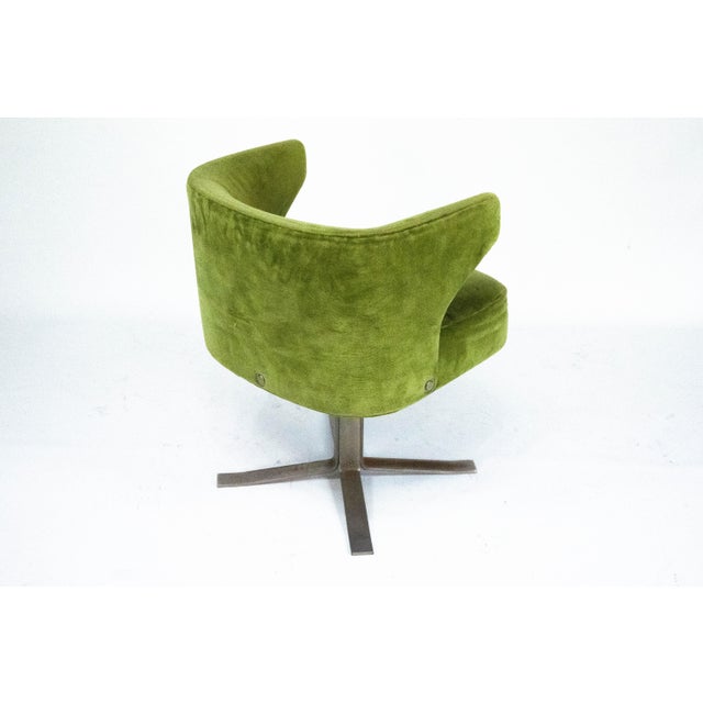 Green Swivel Poney Chairs by Gianni Moscatelli for Formanova, Italy, 1970s, Set of 4 For Sale - Image 10 of 18