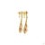 Metal 4.78 Carat Round Brilliant Cut Diamond Ruby Gold Earrings, Pair For Sale - Image 7 of 9